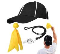 Generico Da para mujeres | Set multifuncional con sombrero banderín y silbato, gorros con banderines de penalización, para hombres, mujeres, niños, baloncesto, fútbol, voleibol, Halloween y Cosplay