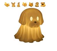 Genérico Dachshund Ghost Lamp, French Bulldog Halloween Glowing Ghost Dog Figurines, Cute Halloween Decor Statues Nightlight for Dog Lovers, Home Decor Gift for Bedroom (C)
