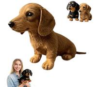 Genérico Dachy 2.0 Ai Powered Plush Dog, Dachy 2.0, Interactive Dachshund Plush Toy, Dachshund Sofa Ornaments and Decorations, for Dog Lovers (1pcs,Brown)