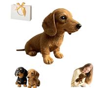 Genérico Dachy 2.0 Ai Powered Plush Dog,Emotional Healing on Demand Plush,Dachshund Sofa Ornaments and Decorations,The Dog for Emotional Support,The Comfort Hug You Have (Yellow)