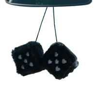 Genérico Dados en forma de corazón de felpa, Adorno de tela lavable y transpirable | Pequeño par colgante de siete centímetros, colgante de bordado suave de treinta y seis gramos para