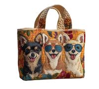 Generico Damen Tote Bag | Leichtes Großes Volumen - Modische Tragetasche für Reise und Alltag | für Outdoor Arbeit Reise Fitnessstudio Schule Kollegen Freunde, multicolor, B