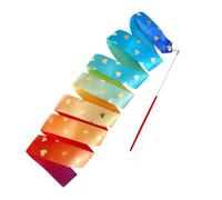 Genérico Dance Ribbons For Kids - Ribbon Dancer Wand For Kids 6.56ft Long, Goodie Bags Stuffers, Heart Pattern Baton Stick Twirling For Dance Performance