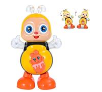 Genérico Dancing Bee Toy,Dancing Bee Toy with Music & LED Lights,Moving Eyes, Twisting Body and Moving Legs, Preschool Learning Sensory Toys