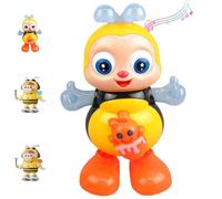 Genérico Dancing Bee Toy, Musical Interactive Bee with Lights & Music, Lovely Happy Dancing Toy, Singing Bees with Swinging Motion (Orange)