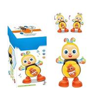 Genérico Dancing Bee Toy, Plim Bee Toys, Juguete De Abejita con Musica, Musical Interactive Bee with Lights and Music, Legs Move | Body Twist | Eyes Can Move (Type A)