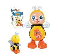 Genérico Dancing Bee Toy, Toys for 1 Year Old Boy Electric Dancing Bee, Interactive Light-Up Toy with Music & Movement (Bee)