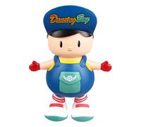 Genérico Dancing Big Head Boy, Electric Swing Toy, Interactive Music Light, Educational Early Learning Tool, Adorable Cartoon Design For Kids Toddler Entertainment Present Playtime