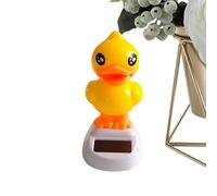 Genérico Dancing Duck, Solar Toy, 4.33in Yellow Figurine, Adorable Animal Design, Sunlight-Powered Movement, Decorative Dash Doll for Garden Decor, Car Dashboard, Outdoor Landscape, Gift