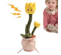Genérico Dancing Flower Toy, Portable Wriggle Singing Plush Flowers, Electric Rose Musical, Interactive Toddler Learning Activities, Rechargeable Toys for Fun and Education, Daycare, Home