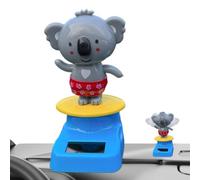 Genérico Dancing Koala, Solar Powered Animal Ornament, 3.94x1.97 Inches Cute Automotive Gift Gray Expose to Light, Koala Dashboard Decoration for Car Truck SUV Sedan, and Interior Display
