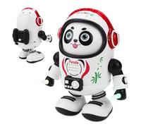 Genérico Dancing Panda - 18.6x16x11.5cm Space Dancing Panda | PandaRobot Toy Electric Walking Swinging with Music Lights - ABS Battery Operated Interactive Figure | Kids Party Birthday Gift Age 3+