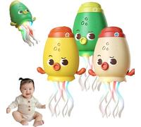 Genérico Dancing Squid Toy,Electric Dancing Octopus Toy,Squid Tummy Time Toys,Funny Octopus Toys with Dynamic Sound and Light,Crazy 8-Leg Auto-Dance Octopus,Suitable for All Children (3PCS)