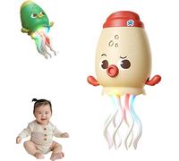 Genérico Dancing Squid Toy,Electric Dancing Octopus Toy,Squid Tummy Time Toys,Funny Octopus Toys with Dynamic Sound and Light,Crazy 8-Leg Auto-Dance Octopus,Suitable for All Children (White)