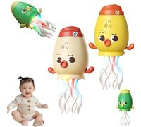 Genérico Dancing Squid Toy,Electric Dancing Octopus Toy,Squid Tummy Time Toys,Funny Octopus Toys with Dynamic Sound and Light,Crazy 8-Leg Auto-Dance Octopus,Suitable for All Children (2PCS White)