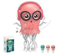 Genérico Dancing Squid Toy, Magic Dancing Octopus Toy, Automatic Evasion Crawling Octopus, with Music and Light (Pink)