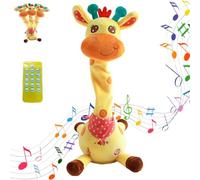 Genérico Dancing Talking Giraffe Toy, Glowing Musical Giraffe, Stuffed Animal Toy Repeating What You Say, Interactive Musical Plush, with Adjustable Volume Function, with 60 Children's Songs (1pcs)