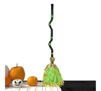 Genérico Dancing Witch Broom - Moving Scene Prop, Lighted Fall Decoration