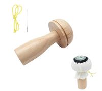 Genérico Darning Mushroom Kit - 4.13x2.36x1.18 inches Wooden Sprout Darner, Quilted Bear DarningMushroom For Darning Socks | Mending Needles Set With Yarn And Elastic Strap Included Accessory