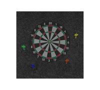 Generico Dart Backboard - 23,62 x 23,62 x 0,47 pulgadas Dart Board Wall Protectors | Large Felt Wall Tiles Darts Board Backer | Black Large Backer Backboard for Offices Men Kids Adults Classroom Room