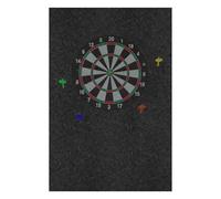 Generico Dart Backboard - 23,62 x 23,62 x 0,47 pulgadas Dart Board Wall Protectors | Large Felt Wall Tiles Darts Board Backer | Black Large Backer Backboard for Offices Men Kids Adults Classroom Room