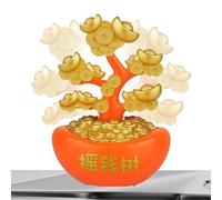 Genérico Dashboard Accessories - ABS Material Solar-Powered | Shaking Money Tree Car Decorations Interior, Cute Automotive Ornament For Trailer RV Truck Sedan Pickup Home Office Desk Display