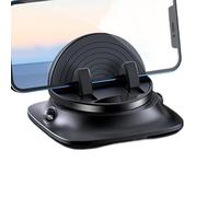 Generico Dashboard Cell Phone Holder, Car Phone Mount Stand, Non-Slip Adjustable Design, Built-In Cable Organizer, 1-Pack Black, For Navigation Driving Smartphone Tablet Travel