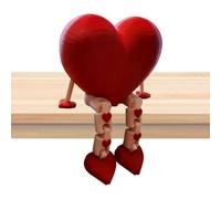 Genérico Dashboard Decor - Heart Shape Anti-Slip Base Ornament | Car Dash Decorations for Family, Adults, Men, Women, Home, Indoor, Office, Study, Automotive, Vehicle Accessories, Dashboard Gift