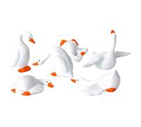 Genérico Dashboard Decorations- Dashboard Figurines, Tiny Dasshboard Statue | 6 Pieces Geese Animal Statue Decoration For Vehicle Automotive RV Office Road Trip Commuting Interior