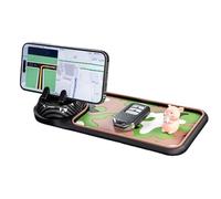 Genérico Dashboard Mat, Anti Slip Car Pad, Interior Organizer Tray, Secure Phone Grip, Built-In Number Display, Ideal for SUV, Truck, RV, Sedan, Keys, GPS, Sunglasses, 9.06x4.72 Inches
