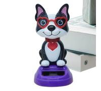 Genérico Dashboard Ornament - Cute Solar Dancing Animal Toy | Bobbļèhead Ornament | Decorative Animal Dashboard Ornaments | Eco-Friendly Solar Powered Car, Office & Home Decoration