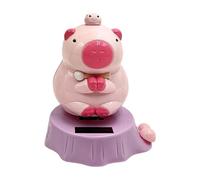 Generico Dashboard Ornament - Solar Capybara Statue, Shaking Car Figurine | Cute Decorative Toy For Driver, Truck, RV, Trailer, Tractor, Vehicle, Coche, Home, Balcony, Desk, Gift Accessory