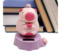 Genérico Dashboard Ornament - Solar Swinging Capybara ABS Material | Shaking Car Shaking Animal Figurines | Decoration For Driver Truck SUV Trailer Tractor Vehicle Automobile and Bookshelf Use