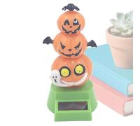 Genérico Dashboard Solar Dancing Toys, Halloween Pumpkin Solar Powered Bobbles Heads Ornaments, Fun Wobble Figurines for Car Interior, Desk Decor, Kids, Adults, Friends, and Family
