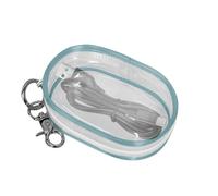 Genérico Data Cable Storage Bag - Transparent Portable PVC Organizer Compact Design | Headphone Charger Cable Organizer, Mobile Phone Accessory Storage Pouch, Travel Electronic Wire Case | Travel Use