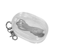 Genérico Data Cable Storage Bag - Transparent Portable PVC Organizer Compact Design | Headphone Charger Cable Organizer, Mobile Phone Accessory Storage Pouch, Travel Electronic Wire Case | Travel Use