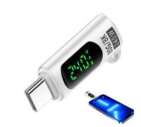 Genérico Data Transfer Adapter, Charger Connector, 1.34x0.51x0.31in Digital Display Converter, High-Speed Transmission, Real Time Monitoring for PC Use, Laptop Charging, Tablet