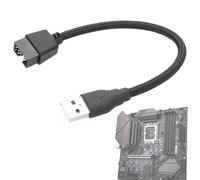 Genérico DB9 To USB Converter Cable - Tinned Copper 14x10x2cm | USB To DB9 Female Adapter, 9 Pin Motherboard Header To USBs Type A Male Cable | Durable Fast Connection Cables For PC Data Transfer Use