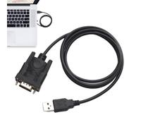 Genérico DB9 USB Adapter Cable - 39.37 Inches Seriâl Connection Lead | Prolific PL2303 Converter - Nickel Plated 9 Pin RS232 To USB Interface For COM Port Device Programming Connecting Series Devices