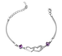 Genérico de acero natural regalo pequeña plata joyas para mujeres niñas cubic zirconia birthstone pulsera junco mm anillos, talla única, Zinc alloy, No es una piedra preciosa