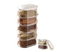 Genérico De Almacenamiento Apilable, Diseño Que Ahorra Espacio, Recipientes Reutilizables Para Refrigerios Con, Control D Porciones Del Contenedor De Refrigerios