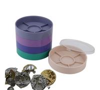 Genérico De Almacenamiento Cilíndrica De Piezas De Reloj De Múltiples Capas, De Piezas De Reparación, Conjunto De Tornillos para Herramientas, Almacenamiento De Hardware De Movimiento, Diseño De Comp