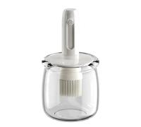 Genérico de almacenamiento contenedor, dispensador de retráctil con silicona Brush, 3,19 x 3,19 x 6,18 pulgadas, multifuncional con salsa de soporte, compacto Kitchen Gadget for Home