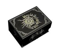 Genérico De Almacenamiento De Cartas Del Tarot - 14x10x6,7 Cm | Estuche Portátil Para | Soporte Magnético Para Cubierta De Tapa | De Almacenamiento De Oráculo Para Lectura De Juegos, Uso De Me