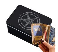 Genérico de Almacenamiento de Cartas del Tarot - Protectora Duradera de Ajuste Universal | Soporte para mazos de Juegos de Mesa, Organizador de oráculos, contenedor portátil para Tarjetas colecciona