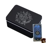 Genérico de Almacenamiento de Cartas del Tarot - Protectora Duradera de Ajuste Universal | Soporte para mazos de Juegos de Mesa, Organizador de oráculos, contenedor portátil para Tarjetas colecciona