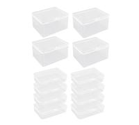 Genérico de almacenamiento para tarjetas comerciales, estuche transparente de 12 piezas, de almacenamiento para tarjetas de béisbol, para el hogar, sala de estar, colección, exhibición, de
