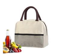 Genérico de Almuerzo para Mujer, Aislante Portátil Malla Bolsillo Rayas, s Almuerzo Mujer Cajas Recipientes, para Hombre Adulto Niño Oficina Escuela Viaje Camping Exterior Picnic Comida Snack Fruta