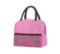 Genérico de Almuerzo para Mujer - Tote De Rayas Portátil Y Reutilizable,Lonchera Térmica Portacomidas - para Hombre Adulto Niño Oficina Escuela Viaje Camping Exterior Picnic Comida Snack Fruta