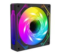 Genérico de alto rendimiento Cooling Fan, CPU Fan With ARGB Lighting, Silent Computer Case Fan, RGB Case Cooler Fan, PC Liquid Radiator Fan, High Airflow CPU Cooling Fan,